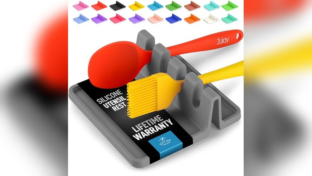 Best Essential Kitchen Smart Gadgets: Zulay Silicone Spoon Rest Holder